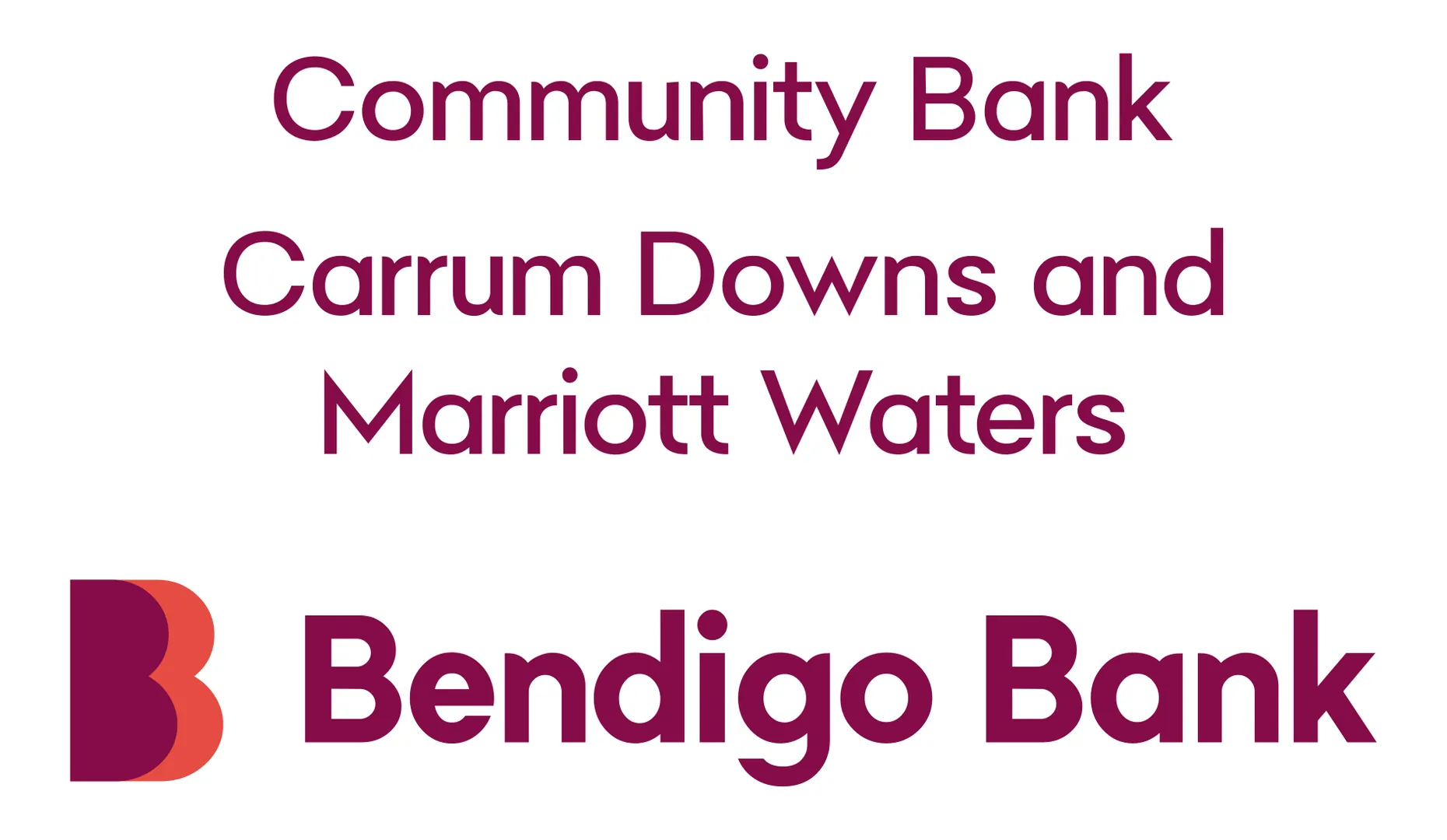 Bendigo Bank Carrum Downs Marriott Waters logo